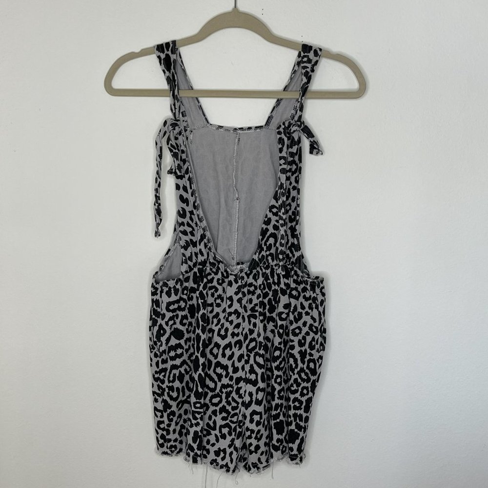 Leopard Print Short Overalls W/ Adjustable Straps - image 2